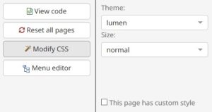 modify CSS
